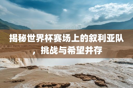 揭秘世界杯赛场上的叙利亚队，挑战与希望并存金炬实业股份有限公司