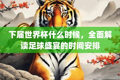下届世界杯什么时候，全面解读足球盛宴的时间安排
