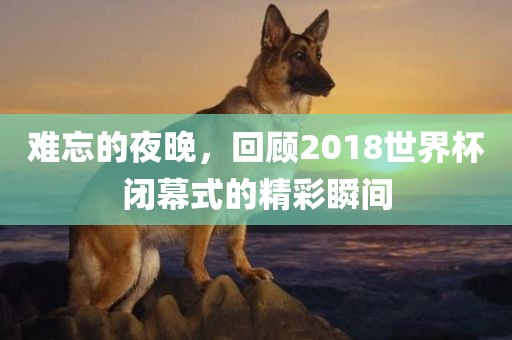 难忘的夜晚，回顾2018世界杯闭幕式的精彩瞬间金炬实业股份有限公司