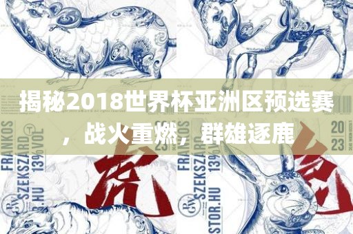 揭秘2018世界杯亚洲区预选赛，战火重燃，群雄逐鹿