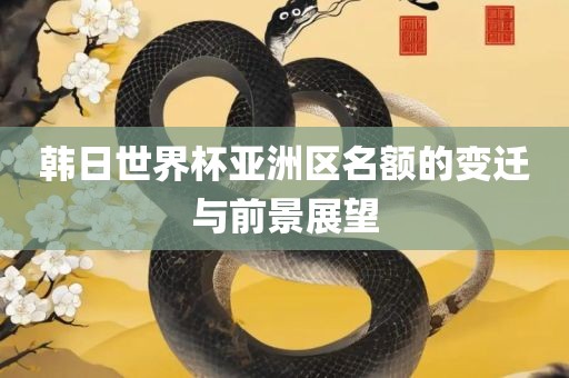 韩日世界杯亚洲区名额的变迁与前景展望金炬实业股份有限公司