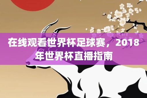 在线观看世界杯足球赛，2018年世界杯直播指南金炬实业股份有限公司