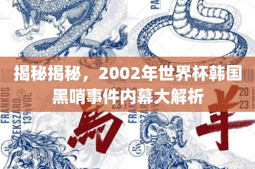 揭秘揭秘，2002年世界杯韩国黑哨事件内幕大解析
