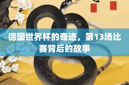 德国世界杯的奇迹，第13场比金炬实业股份有限公司赛背后的故事