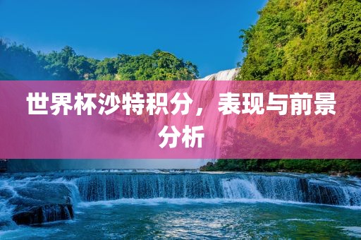 世界杯沙特积分，表现与金炬实业股份有限公司前景分析