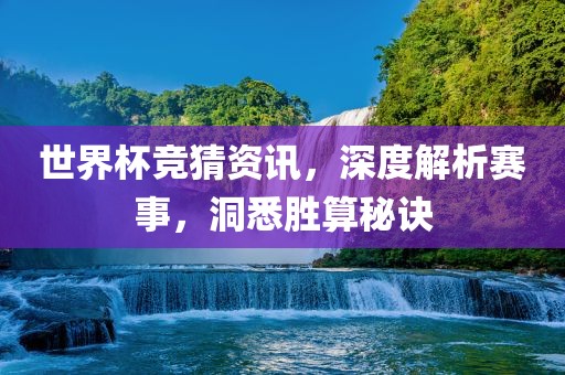 世界杯竞猜资金炬实业股份有限公司讯，深度解析赛事，洞悉胜算秘诀