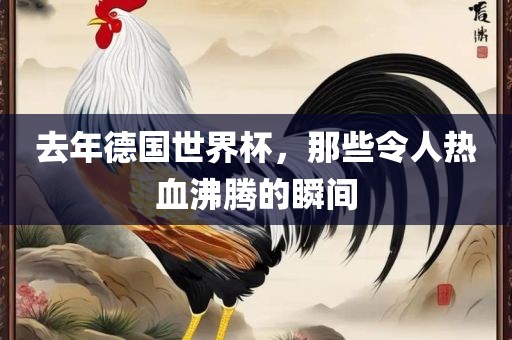 去年德国世界杯，那些令人热血沸腾的瞬间