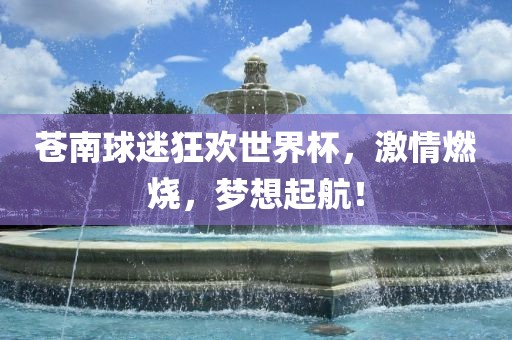 苍南球迷狂欢世界杯，激情燃烧，梦想起航！金炬实业股份有限公司