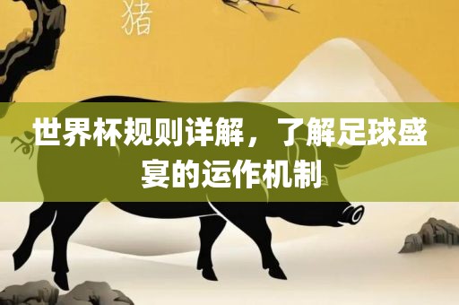 世界杯规则详解，了解足球盛宴的运作机制